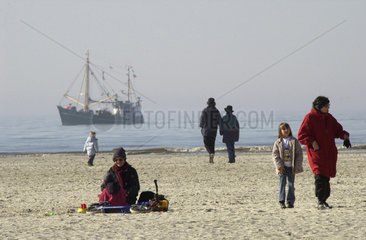 Spaziergang in St. Peter-Ording an der Nordsee
