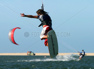 Kitesurfer in Brasilien