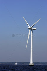 Offshore-Windpark  Windrad und Windkraft