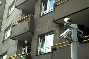 Berlin  Videoueberwachung vor einem Wohnhaus in Berlin-Charlottenburg