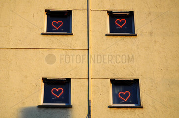 Frankfurt/Main  Fenster eines Bordells