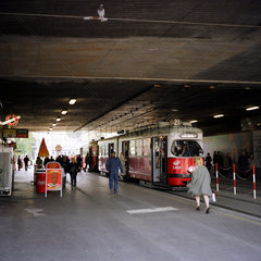 Wien  Strassenbahn am Praterstern