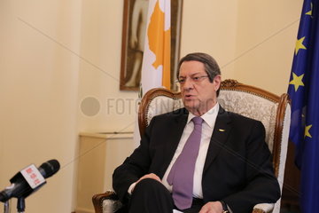 CYPRUS-NICOSIA-PRESIDENT-INTERVIEW