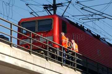 Bahnarbeiter in Berlin