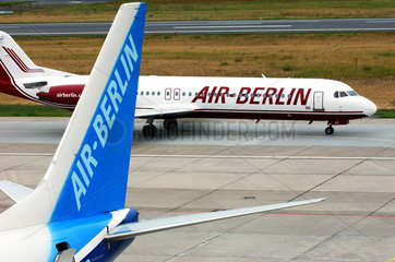 Berlin  Flughafen Tegel  Flugzeuge Air-Berlin