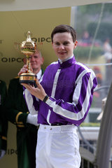 Royal Ascot  Portrait of jockey Joseph O'Brien with the Gold Cup