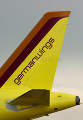 Berlin  Heckflosse einer Germanwings-Maschine