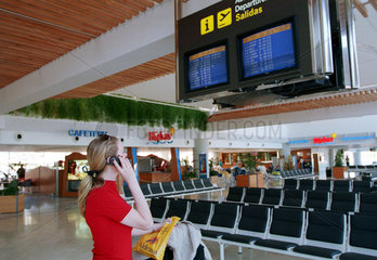 Arrecife  Spanien  mobiler Zeitvertreib am Flughafen