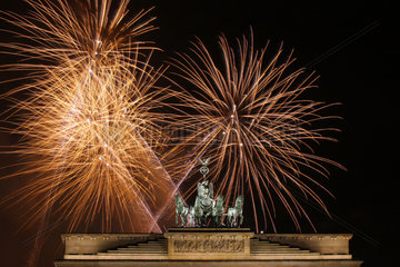 Feuerwerk am Brandenburger Tor