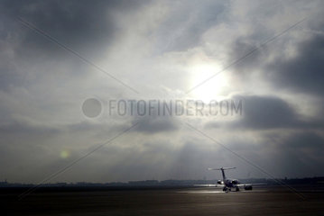 Flugzeug am Flughafen Tempelhof