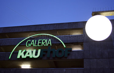 Defektes Galeria Kaufhof-Logo