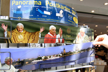 Panorama Postkarten von Papst Benedikt XVI .