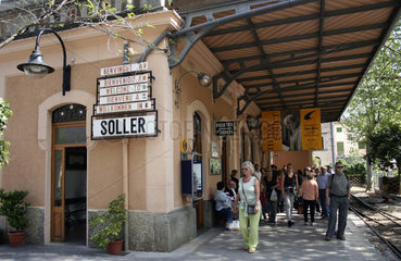 Mallorca  Bahnhof in Soller