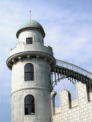 Berlin  Turm des Schlosses auf der Pfaueninsel