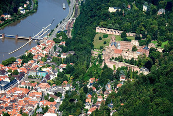Heidelberg  Luftaufnahme der Universitaetsstadt Heidelberg