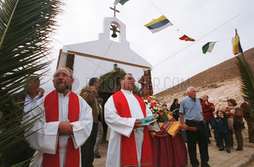 Prozession im Dorf Tetir  Fuerteventura