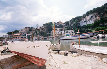 Fischerboote im Hafen von Cala Figuera  Mallorca