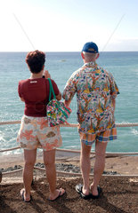 Touristen geniessen die Aussicht  Teneriffa