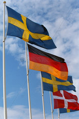 Flaggen  Schweden