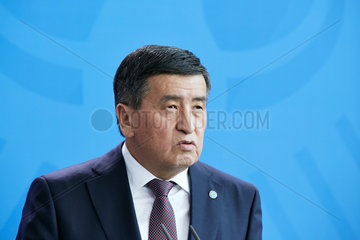 Berlin  Deutschland - Sooronbaj Jeenbekov  Praesident der Kirgisischen Republik.