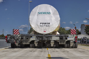 Schwertransport Siemens Gasturbine