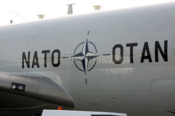 Schoenefeld  Deutschland  Aufschrift Nato-Otan auf einer AWACS auf der ILA 2008
