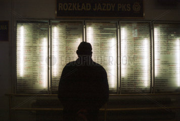 Busbahnhof der PKS in Poznan  Polen