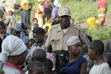 Kibati  Demokratische Republik Kongo  Wasserversorgung fuer die Fluechtlinge