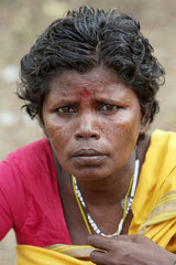 Mallikarjun Nagar  Indien  das Portrait einer Frau
