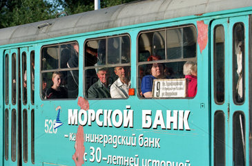 Russische Strassenbahn in Kaliningrad  Russland