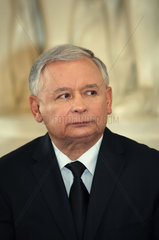 Posen  Polen  Praesidentschaftskandidat Jaroslaw Kaczynski  PIS