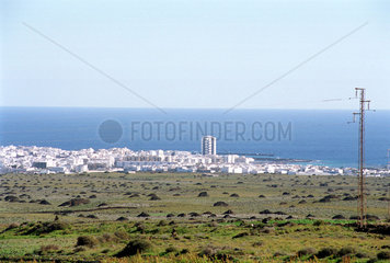Arrecife  Spanien  Blick auf die Hauptstadt von Lanzarote