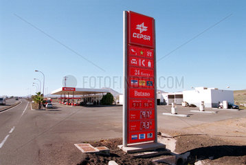 Arrecife  Spanien  Cepsa Tankstelle