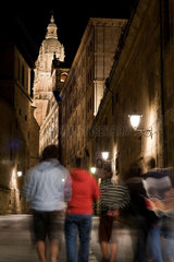 Salamanca  Spanien  Stadtansicht bei Nacht