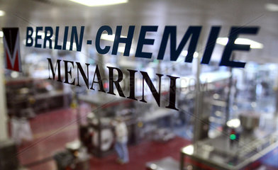 Berlin  Deutschland  Schriftzug Berlin-Chemie Menarini Berlin