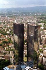 Die Deutsche Bank in Frankfurt am Main