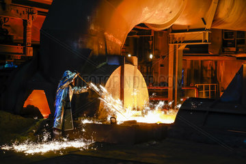 ThyssenKrupp Steel  Duisburg  Ruhrgebiet  Nordrhein-Westfalen  Deutschland  Europa