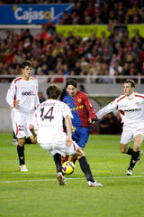 Sevilla  Spanien  Lionel Andres Messi vom FC Barcelona