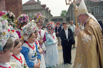 Die Fronleichnamszeremonie in Poznan  Polen