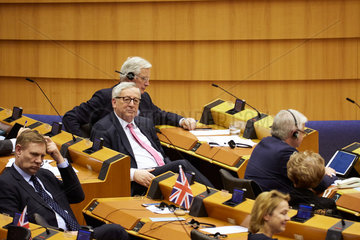 Bruessel  Region Bruessel-Hauptstadt  Belgien - Jean-Claude Juncker im Europaparlament.