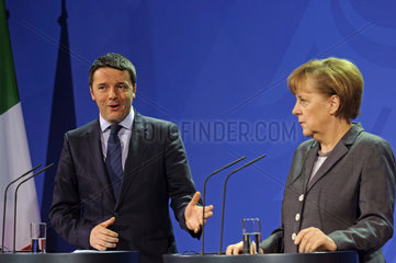 Renzi + Merkel
