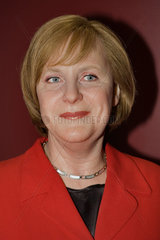 Berlin  Deutschland  Angela Merkel als Wachsfigur auf der ITB Berlin