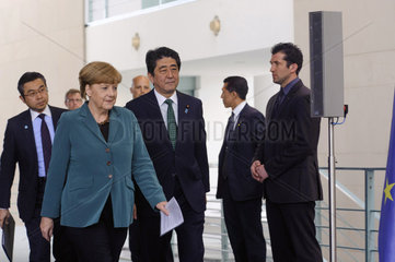 Merkel + Shinzo Abe