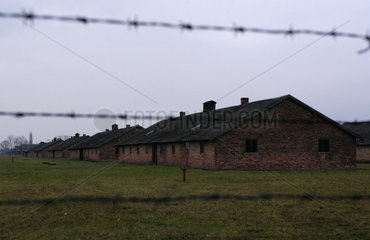 Gefangenenbbaracken im KZ Auschwitz II - Birkenau