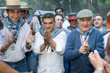 Spanien  Pilger der Bruderschaft von Villamanrique de la Condesa
