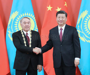 CHINA-BEIJING-XI JINPING-FIRST PRESIDENT OF KAZAKHSTAN-FRIENDSHIP MEDAL (CN)