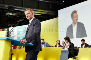 Berlin  Deutschland - Christian Lindner  Bundesvorsitzender der FDP. Rede auf dem Bundesparteitag.