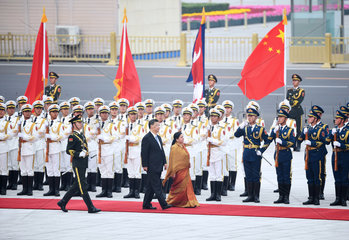 CHINA-BEIJING-XI JINPING-NEPALESE PRESIDENT-TALKS (CN)