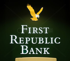 New York  USA  Logo der First Republic Bank