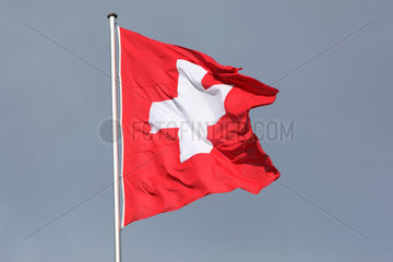 Berlin  Deutschland  Schweizer Fahne